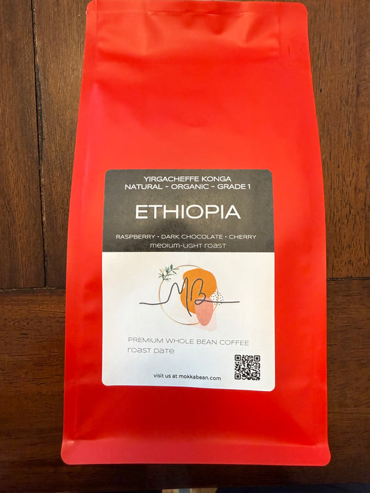 ETHIOPIA YIRGACHEFFE G1 NATURAL ORGANIC KONGA